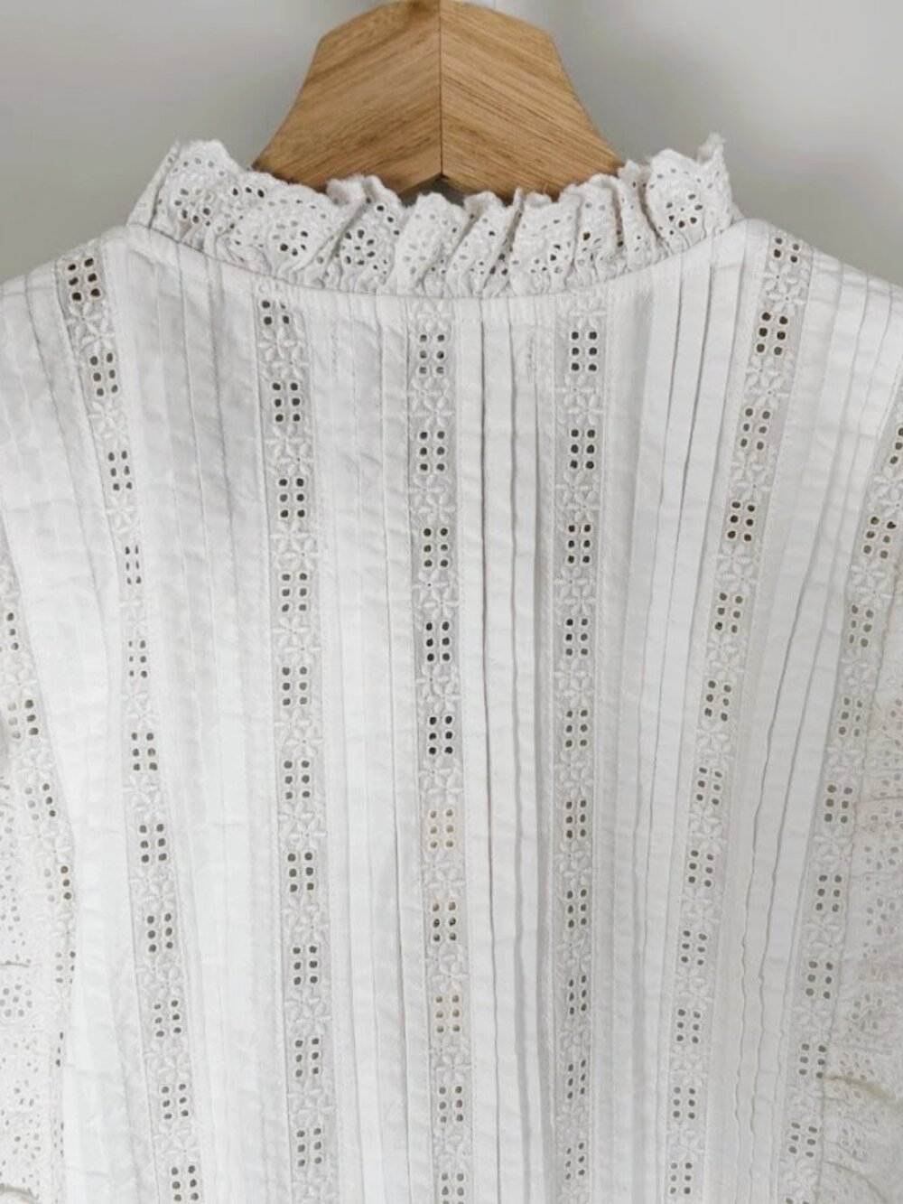 *Sold*NWT DOEN Darby Dress in Powder | Size XL | Vintage-Inspired Eyelet - Picture 11 of 13